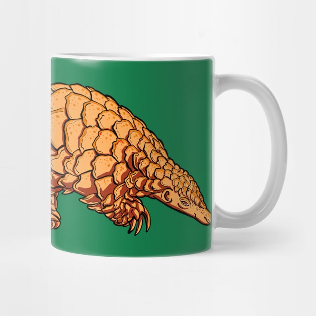 pangolin walks and smiles peacefully by duxpavlic